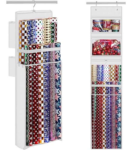 Organisateur à Suspendre Pour Papier Cadeau - Range Emballage Double Face