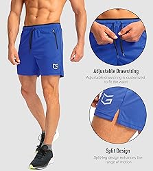 G Gradual Men's Running Shorts with Zipper Pockets