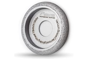 SHDIATOOL 3 Inch Profile Hand Diamond Wheel Height 15mm Convex Curve Edge Grinding for Stone Marble Granite Rock