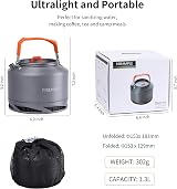 Fire-Maple XT2 Tea Kettle 1.3L Hard Anodized Aluminum Stainless Steel Handle view 4