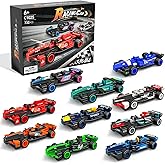 Utbttor F1 Race Cars Building Blocks 10 Pack,Car Toy Building Set for Kids,732 PCS DIY Collectible Cars for Boys & Girls Ages 6+, Surprise Gift for Racing Fans Idea for Birthday/Children’s Day/Party