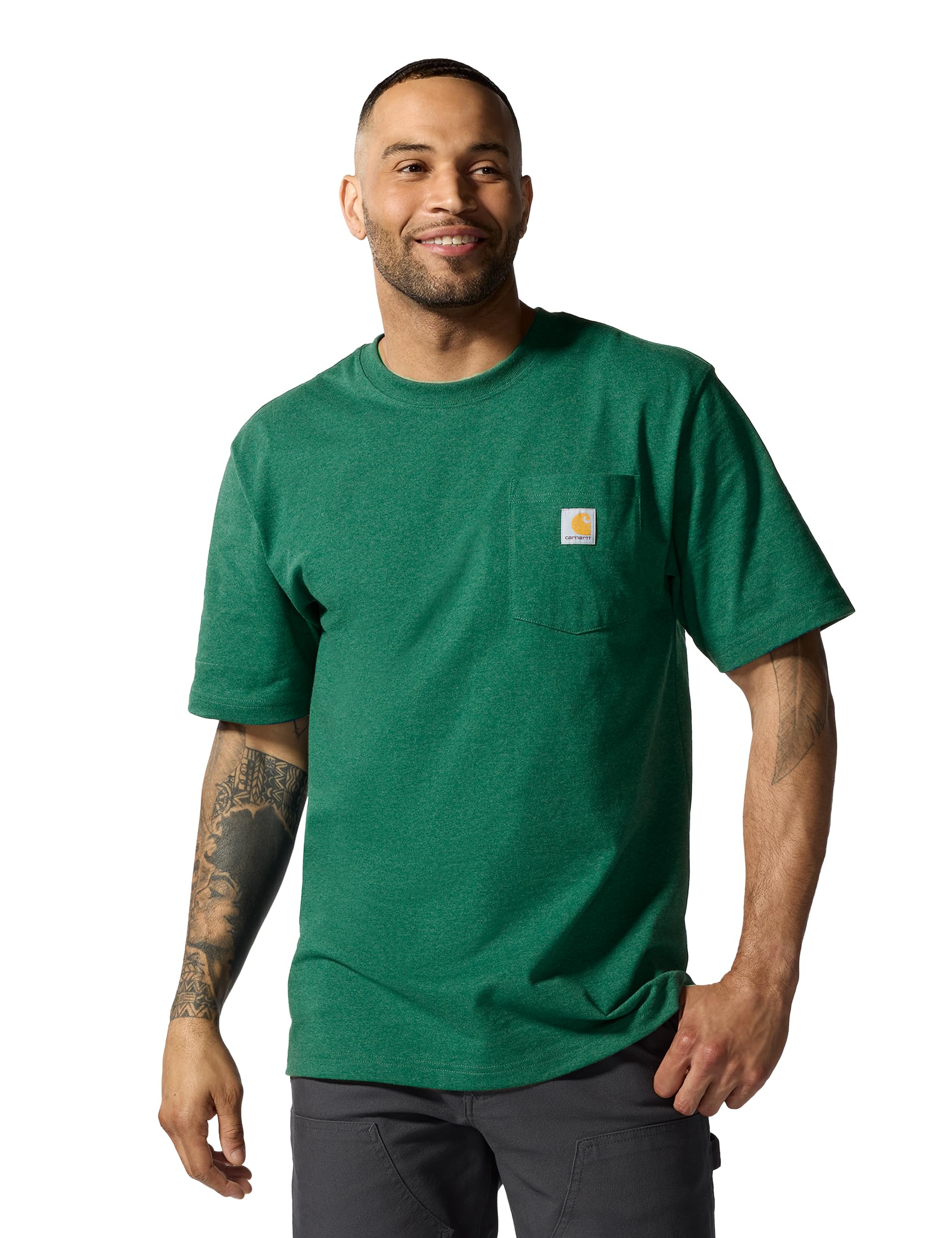Carhartt Mens Loose Fit Heavyweight Short-Sleeve