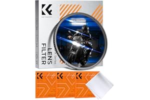 K&F CONCEPT 52mm Blue Streak Filter, Anamorphic Lens Effect Filter, Ultra Slim Optic Glass Multi Coated, Compatiable with Pho