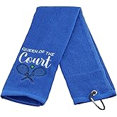 PWHAOO Tennis Player Towel Tennis Lover Towel Tennis Athletes Coach Gift (T)