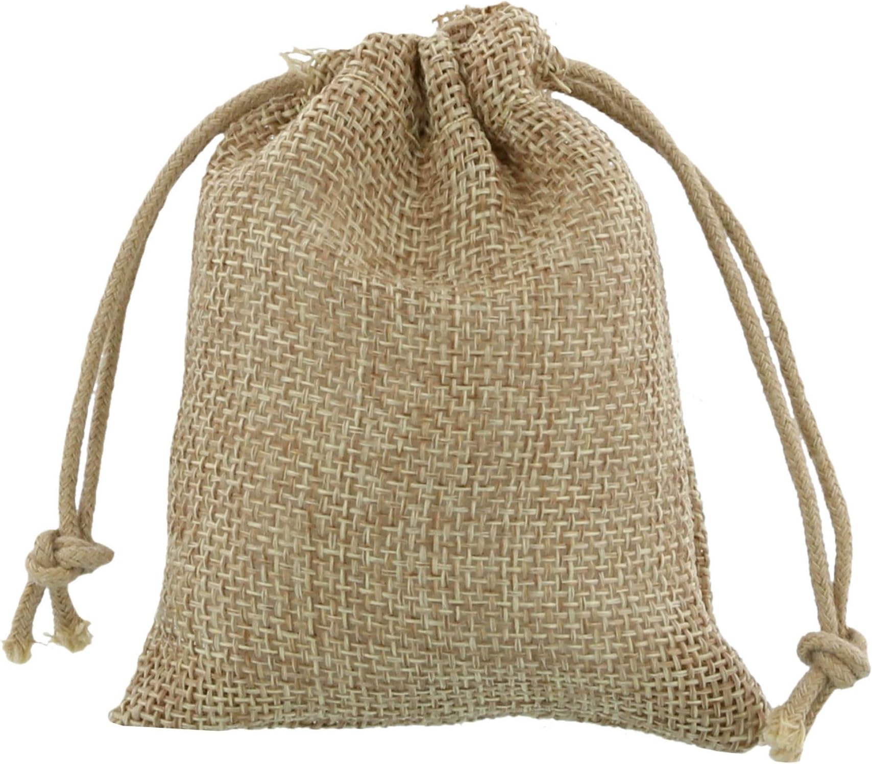 10 pcs Jute - Hessian - Burlap - look Mini Bag 7,5x10 cm without the musty odor …