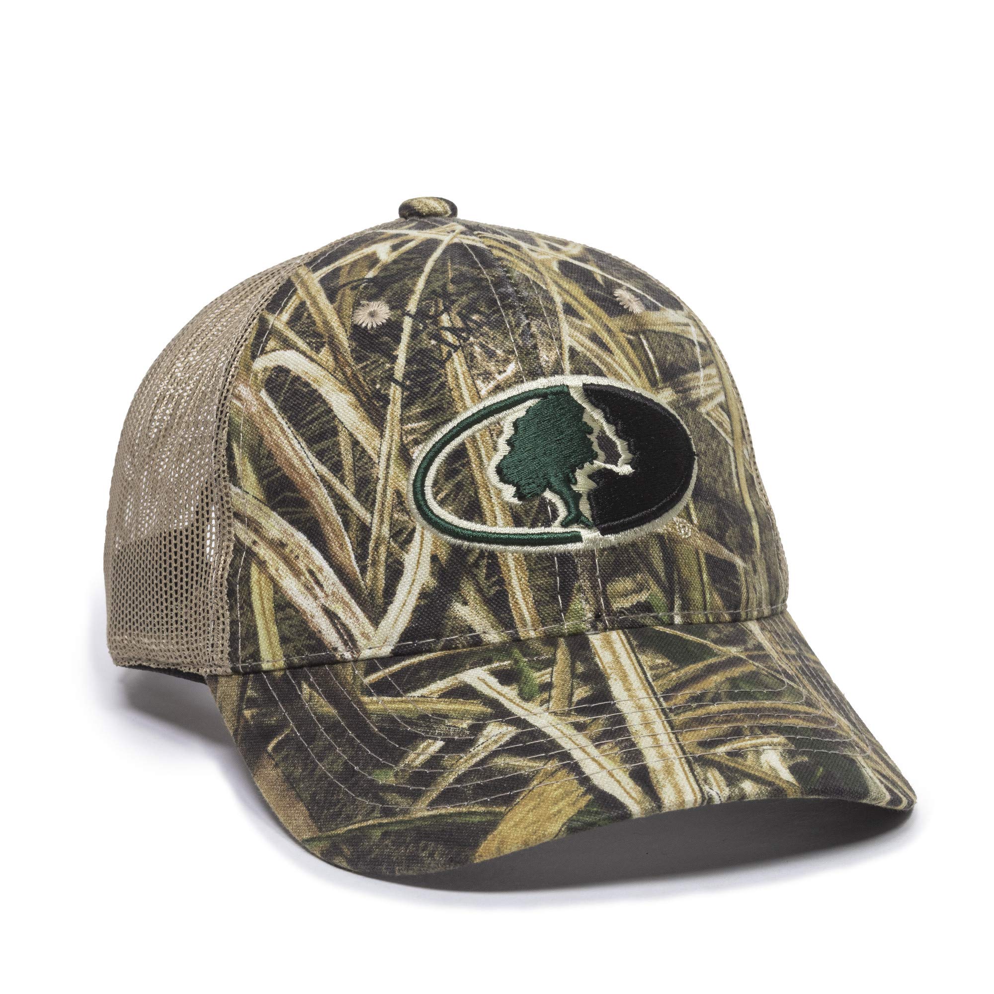 Outdoor Cap MOFS38A, Mossy Oak Shadow Grass Blades Ducks Unlimited Edition/Tan, One Size Fits Most