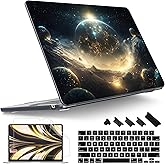 Tuiklol for M4 MacBook Air 13.6 inch Case 2025-2022 Release M2 Chip Model A3240 A3113 A2681, Plastic Hard Shell Cover for MacBook Air 13.6 Liquid Retina Display with Touch ID, Birth of Galaxy