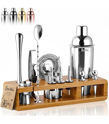 Amazon.com: Houdini 5-piece Bar Tool Set, Includes Jigger, Muddler