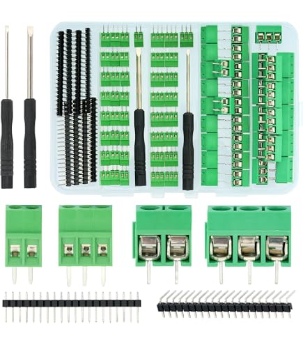 uxcell 10 Pcs LC1 AC300V 15A 5.08mm Pitch 2P PCB Mount Terminal