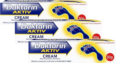 Daktarin Aktiv Cream 3x30g Miconazole Nitrate 2% Antifungal Cream