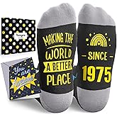 HAPPYPOP Birthday Gifts Socks for Adults - Birthday Gifts Idea for Middle-Aged Adult