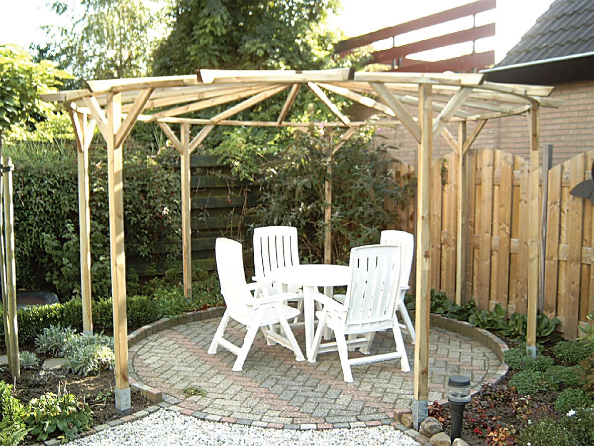 Circular Pergola 4m Diameter Amazon.co.uk Garden & Outdoors