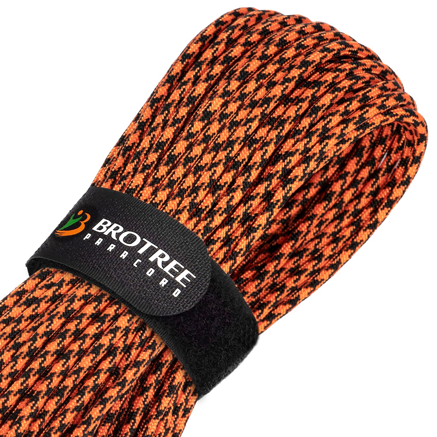 Brotree Paracord 4mm 30M 9 Strands 100% Nylon Rope Type 3 Parachute Cord for Outdoor, Bracelet, DIY - 280kg Breaking Load (Black Widow)