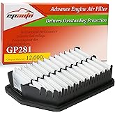 EPAuto GP281 (28113-3X000) Engine Air Filter Replacement for Hyundai Elantra (2011–2016), Kia Forte (2014–2018), Tucson Gas (