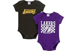 Gerber unisex-baby NBA Team 2 Pack Short Sleeve Onesie Bodysuits