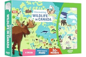 Discovering Wildlife in Canada: A book, 50+ magnetic game pieces, and a giant magnetic game board