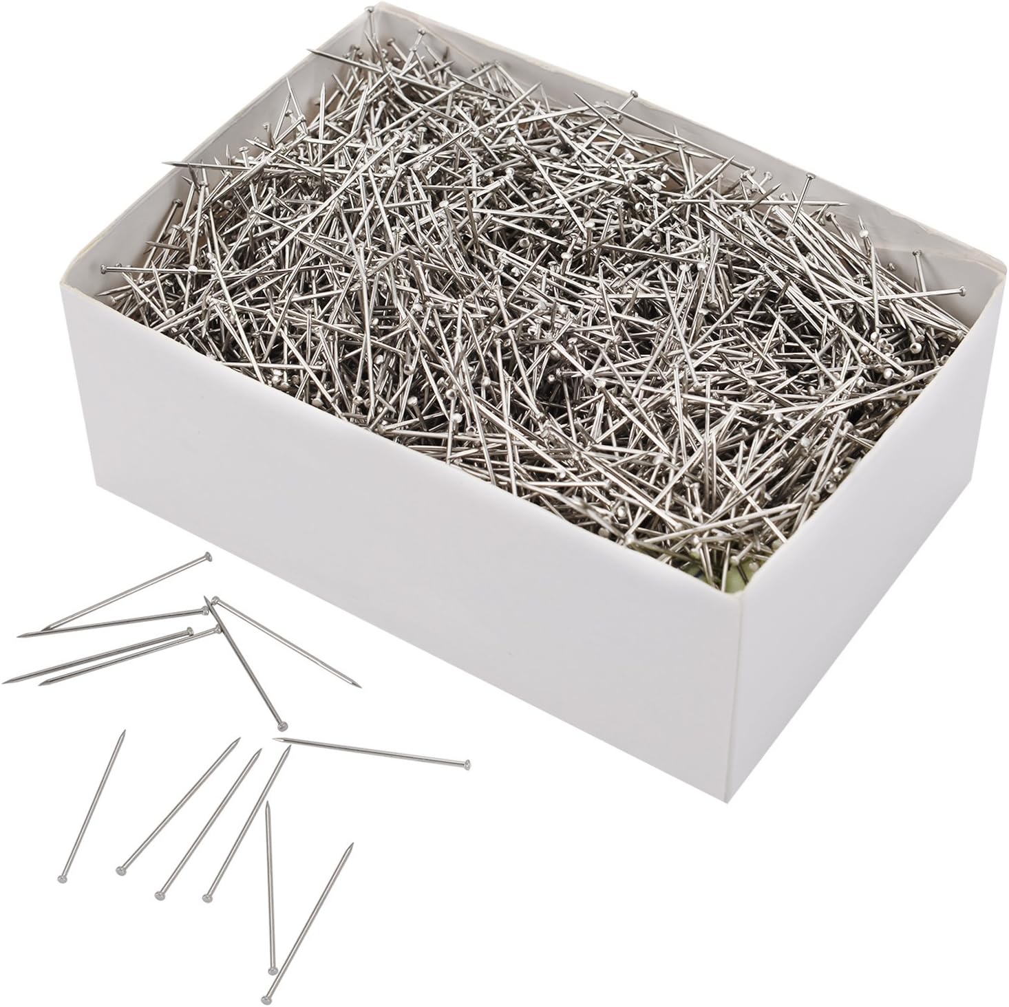 3500 Pieces Head Pins Fine Satin Pin Dressmaker Pins for Jewelry Making