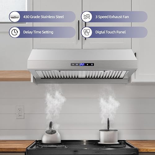 Reviews for VIKIO 30 in. 900CFM Ducted Under Cabinet Range Hood in Stainless Steel with 3-Way