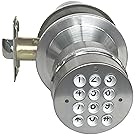 SoHoMiLL YL 99 Keyless Electronic Keypad Lock, Adjustable latch backset 2 3/8-Inch to 2 3/4-Inch, Satin Nickel