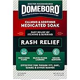 Domeboro Medicated Soak Rash Relief (Burow’s Solution), 12 Count (Pack of 1) - Packaging May Vary