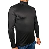 MJoffee, MADE IN USA, Turtleneck Long Sleeve Thermal Sweater, Mock Turtleneck Layer Shirt for Men, in Multiple Colors