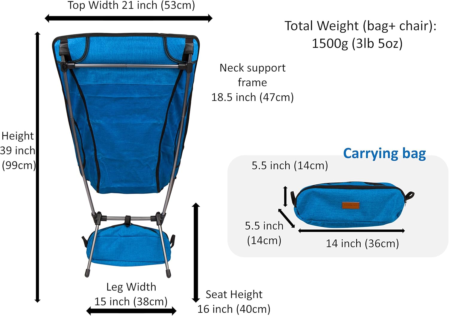 trekology high back chair