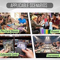 YMluky 600 Card Sleeves for Trading Cards - 6