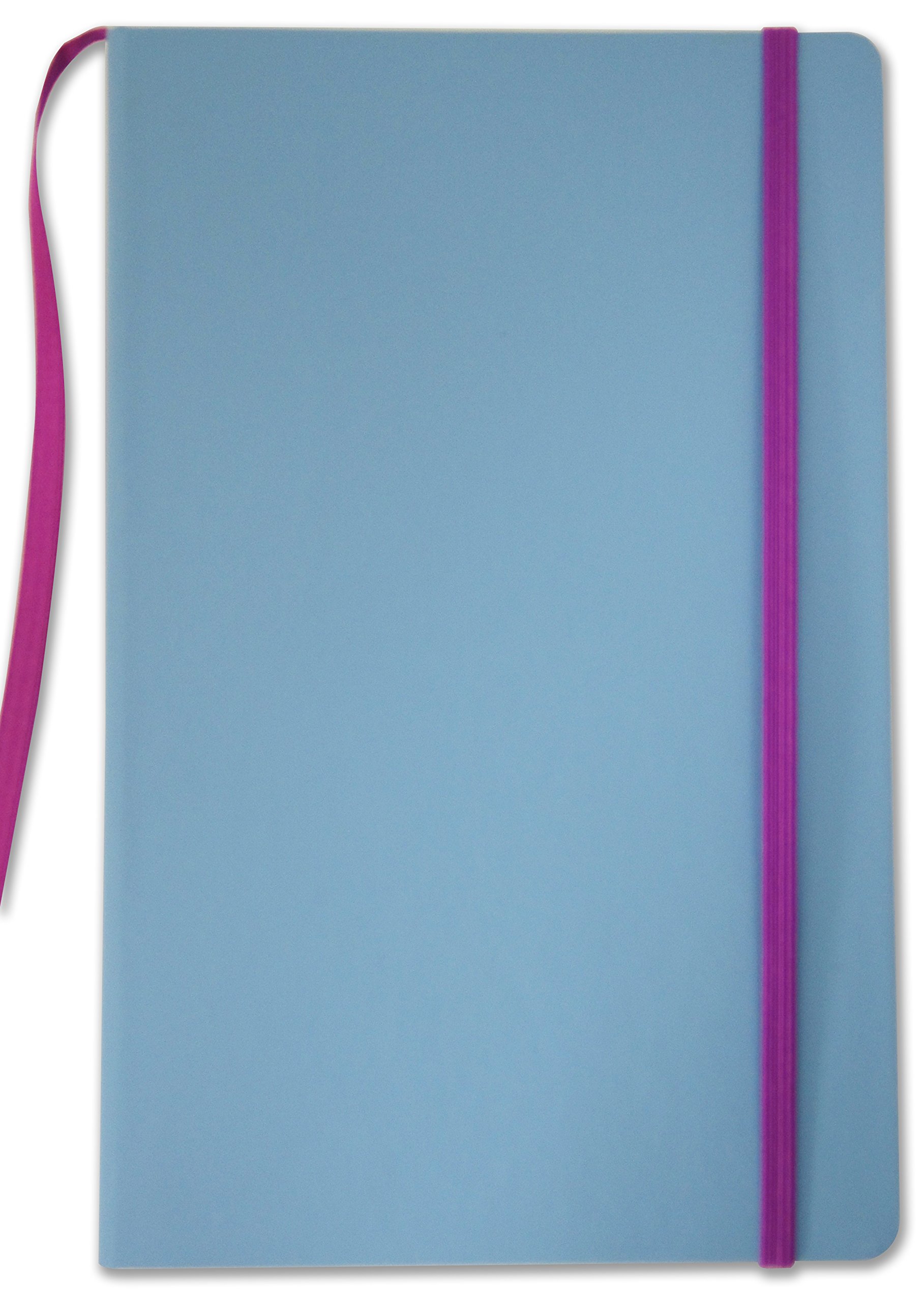 BookFactory Blue Banded Journal/Banded Diary - 192 Pages, Blue Cover, 5.25" x 8.27" (JOU-192-CCS-B)