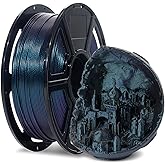 FLASHFORGE Rapid PLA Filament 1.75mm +/- 0.02mm Burnt Titanium, Max 500mm/s High Speed Printing, 3D Printer Filament 1kg(2.2lbs), Changing Colors with Light, Perfectly Hide The Layer Line