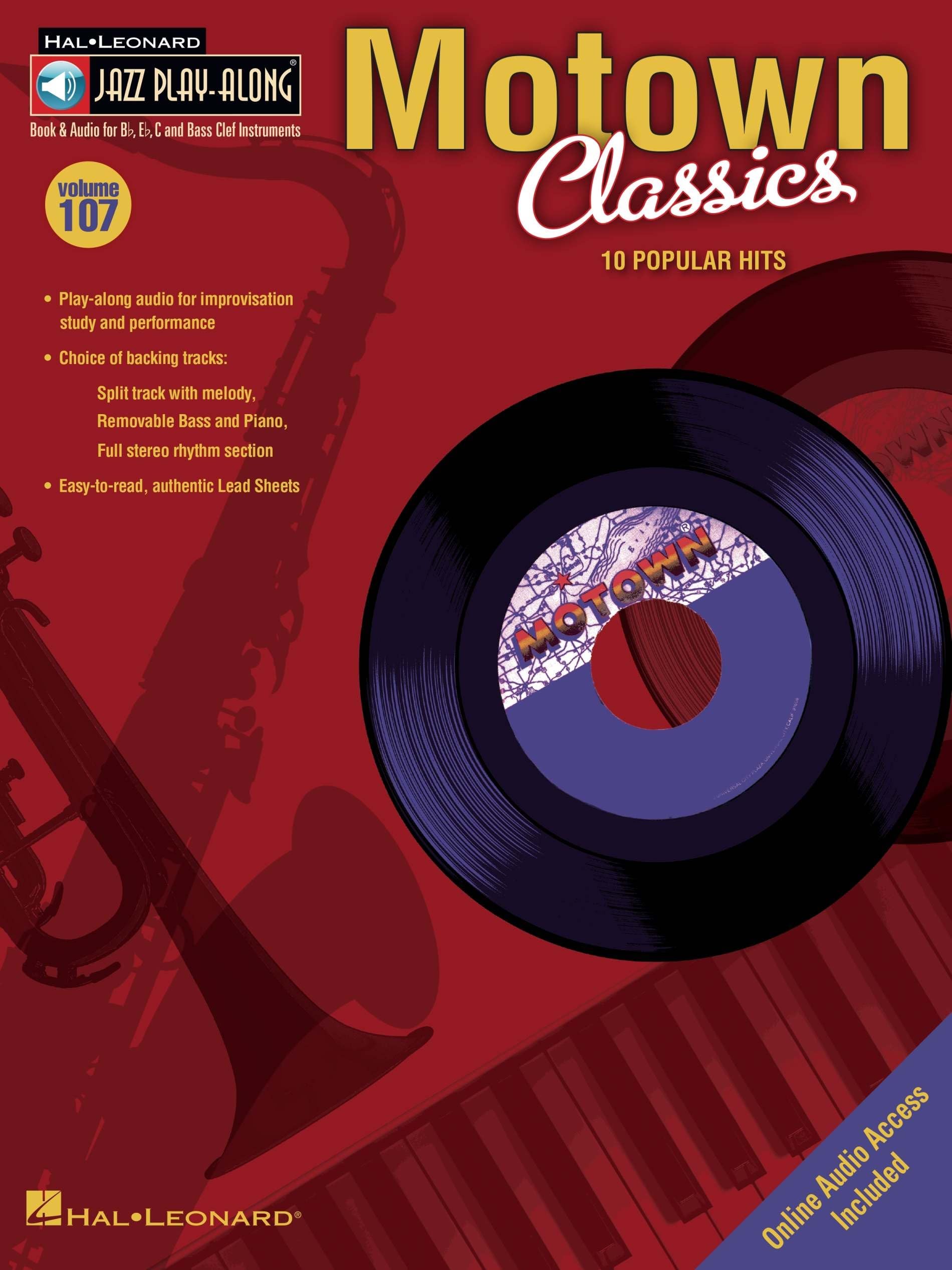 Jazz Play Along Volume 107 Motown Classics All Instruments Book/Cd (Hal Leonard Jazz Play-Along)