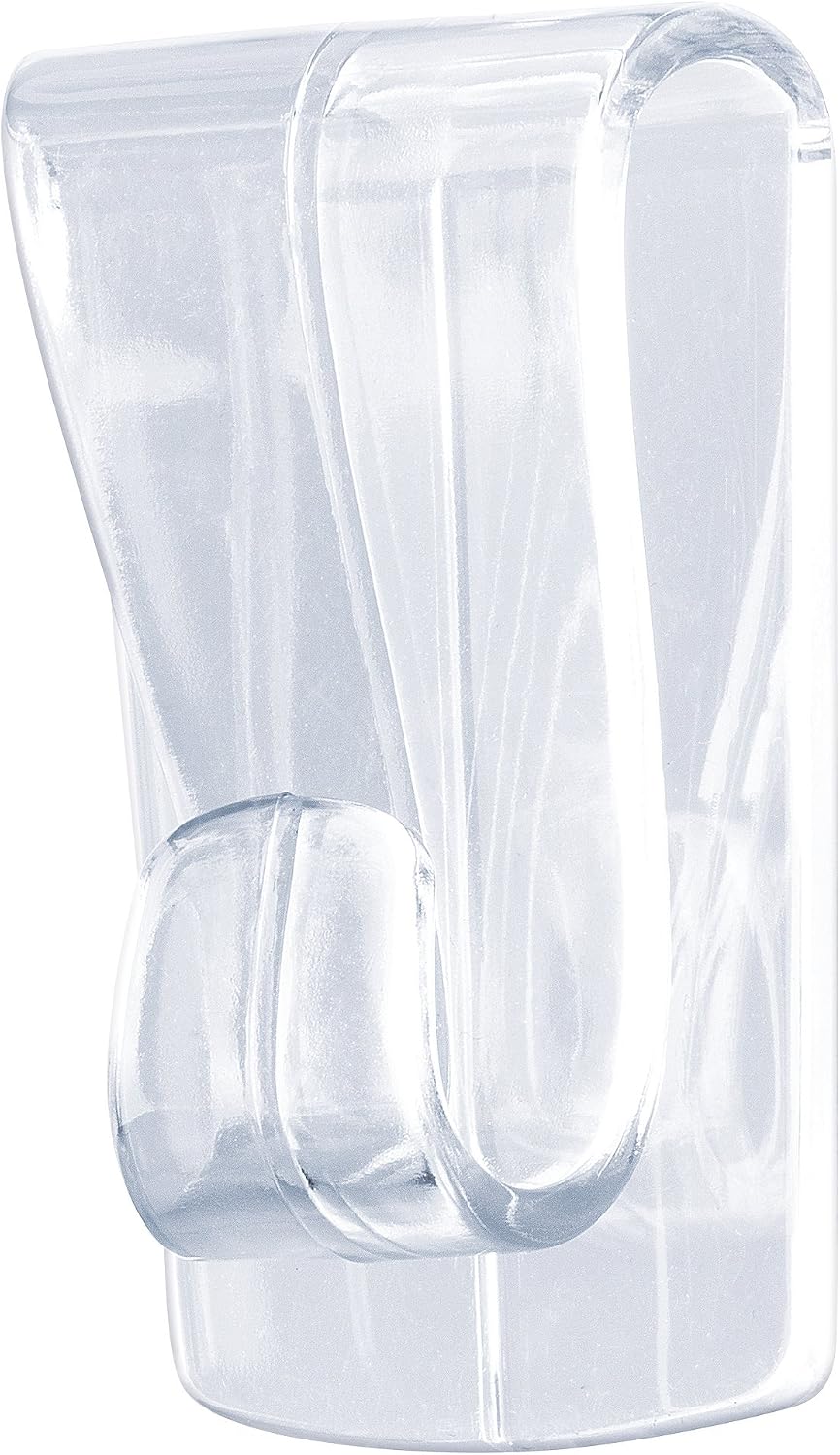 tesa Smart Mounting System Clear Hooks with Removable Adhesive Strips for Damage Free Hanging - Image 4