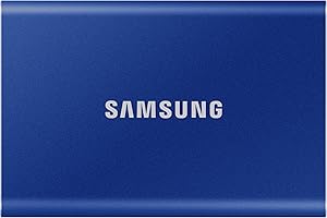 Samsung T7 Portable SSD - USB 3.2 (Gen2, 10Gbps) External SSD (1TB, Blue)