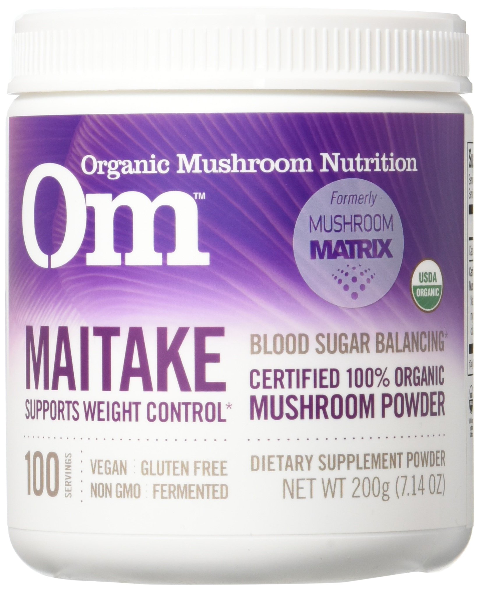 Om Organic Mushroom Supplement, Maitake, 200 grams