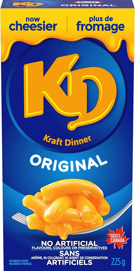 KD Kraft Dinner Original Macaroni and Cheese, 225g {Imported from