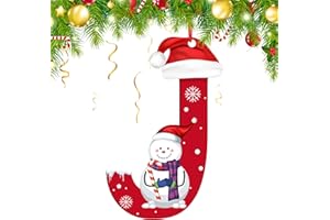 Letter Ornaments Christmas Tree Decor, Personalized Christmas Ornaments, Large 4.72 in Letters Christmas Ornaments 2025, Funn