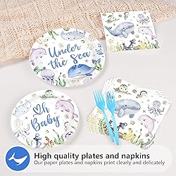 96Pcs Under The Sea Baby Shower Decorations Ocean
