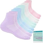 Revosoxs Diabetic Socks for Women Men,5 Pairs Non Binding Diabetic Ankle Wide Stretchy Loose Seamless Socks 7-9 9 11
