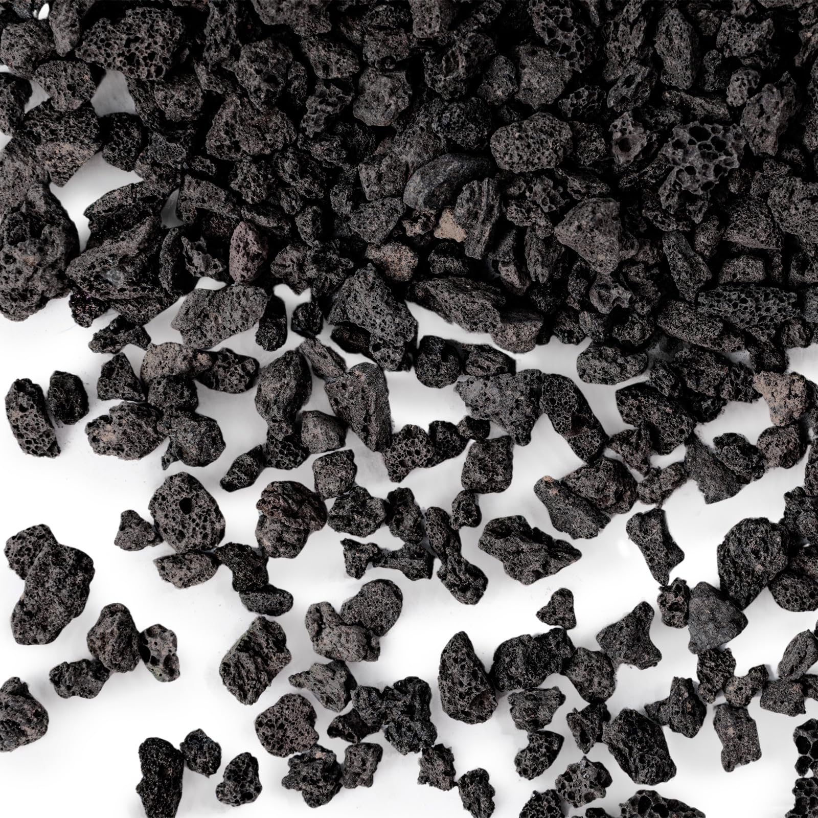 JOHOUSE 2.5 LB Black Horticultural Lava Rocks, Lava Rocks for Plants ...