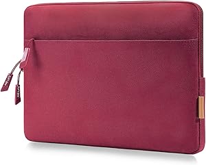 ONE LIFE 11.5-12.3 Inch Laptop Sleeve Compatible with MacBook Air 11 Inch, Dell HP Chromebook Surface Pro Lenovo Acer, Protective Case with Accessory Pocket(11.5-12.3 Inch, Red)