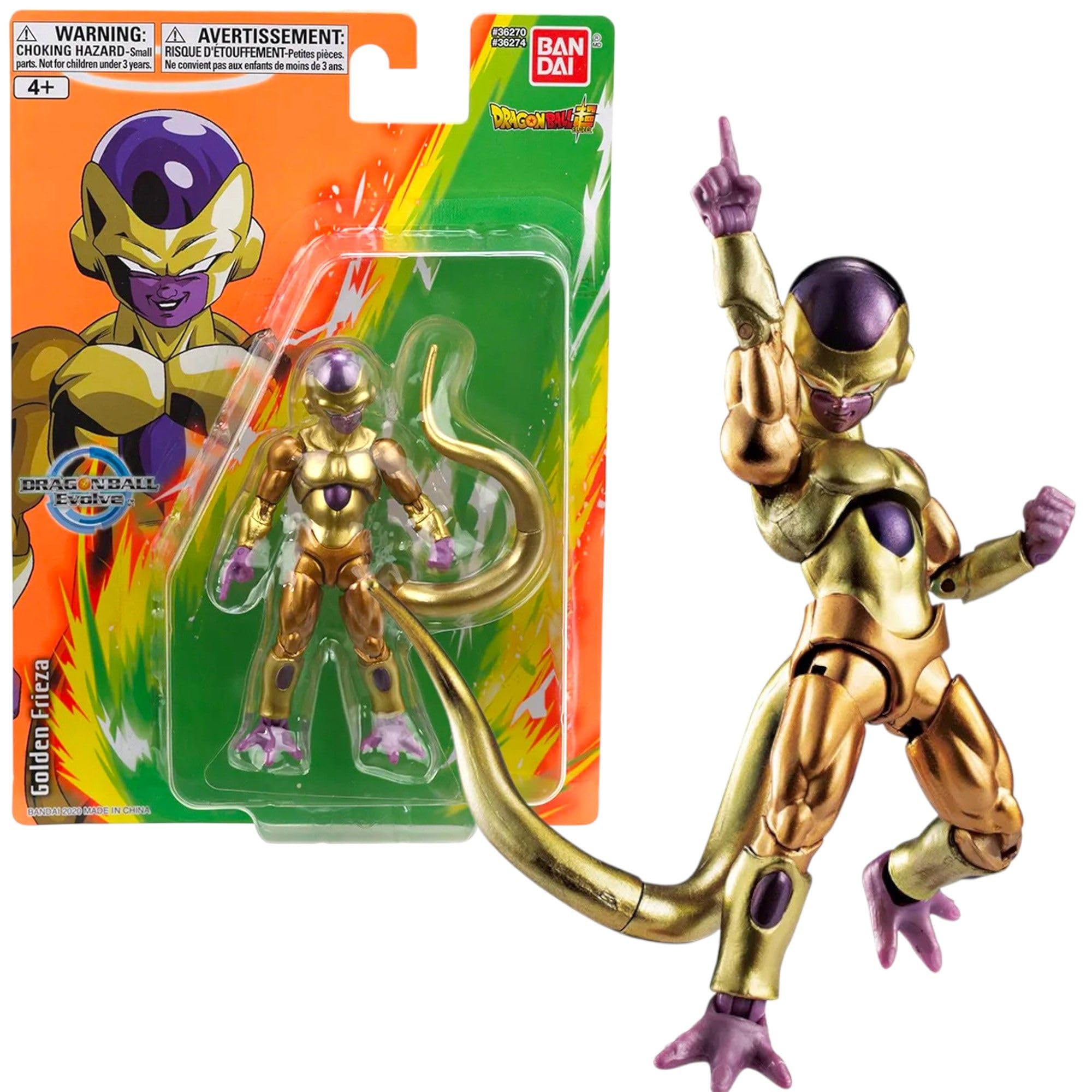 Dragon Ball Evolve Golden Frieza Action Figure - 12.5cm Dragon Ball Super Anime Toy - Bandai Collectible Action Figure - Anime Gifts for Fans