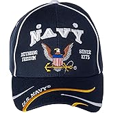 Artisan Owl Officially Licensed Navy with Logo Defending Freedom Embroidered Baseball Cap