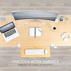 VIVO Large Clamp-on Computer Keyboard and Mouse