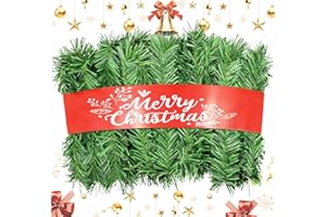 MILUKON Christmas Garland - 54FT Christmas Garlands Set Artificial Green Plant Garland for Festival Wedding Party Hotel Shopping Mall Staircase Fireplace Decoration(Christmas Decoratins/Gifts)