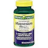 Spring Valley High Absorption Magnesium 200 mg, Sleep Support, 60 Capsules