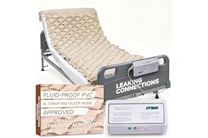 FOMMOF Alternating Air Pressure Mattress Pad, Bed Sore Prevention, Bed Mattress Topper with Quiet Pump & Waterproof, Relief Ulcer, Suitable for Bedridden or Limited Mobility Patie