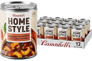 CAMPBELL'S HOMESTYLE Campbell’s Homestyle Soup, Cheese Tortellini with Italian Sausage, 16.3 Oz Can (Case of 12)