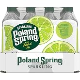 Poland Spring Lime Sparkling Water 24 pk, 0.5 LT