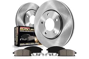 POWERSTOP Power Stop KOE1437 Front Autospecialty Replacement Brake Kit OE Brake Rotors and Ceramic Brake Pads For 2006-2011 Buick Lucerne V6 | 2006-2016 Chevy Impala [Old Body Style] | 2006 2007 Monte Carlo