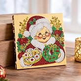 shaXsha Pearl Art Kits for Adults, Relaxing Mrs. Claus Christmas Craft | Relaxing Craft, 1.5-Hour Escape, Mixed Pearls, Tabletop Stand