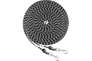 SCIROKKO Reflective Cat Leash - 15 Feet Long, Escape Proof Durable Walking Lead, Safe Extender Pet Tie Out for Outdoor Training, Playing, Camping - Suitable for Kittens, Puppies, Rabbits, Small Animals